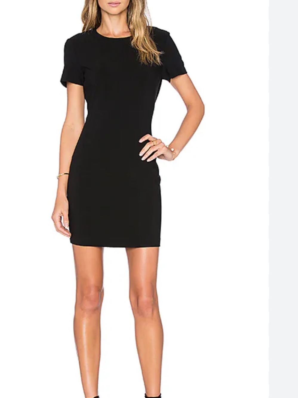 Likely Black Short Sleeve Mini Dress